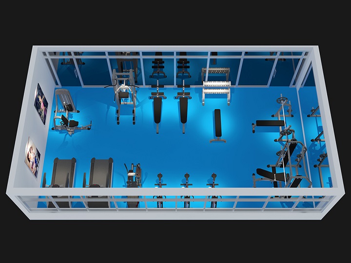 60m2 部隊(duì)健身房