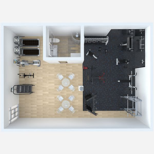 100㎡公司豪華健身房超值套餐